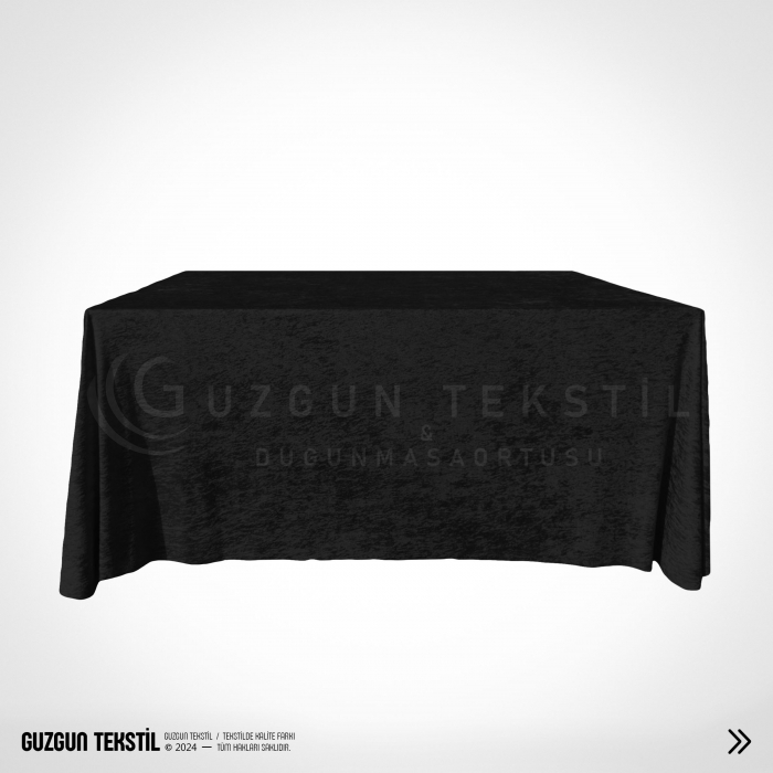 Dikdörtgen Kadife Masa Örtüsü