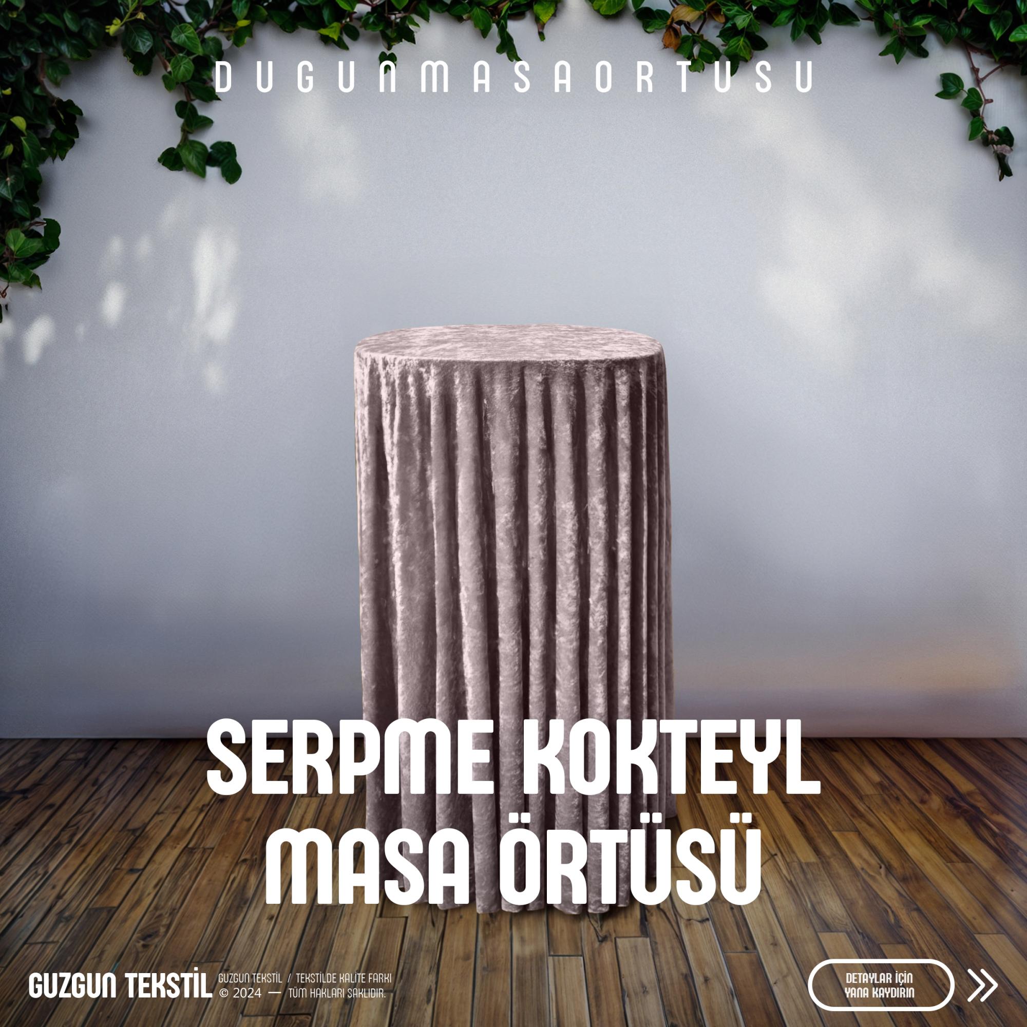 Serpme Bistro Masa Örtüsü - Pudra