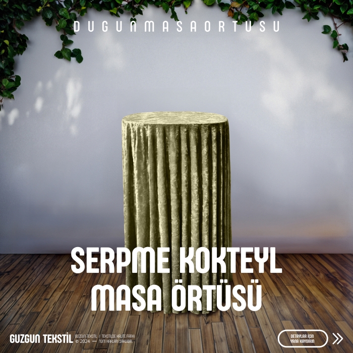 Serpme Bistro Masa Örtüsü - Sütlü Kahve